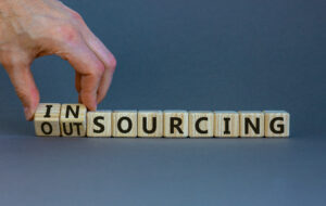 Outsourcing or insourcing symbol.